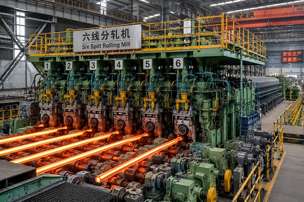 Six split rolling mill